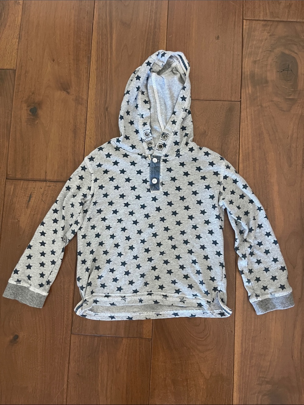 Sovereign Code Grey Hoodie with Navy Star Print